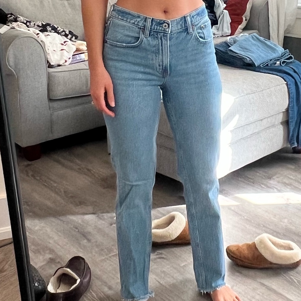 Abercrombie & Fitch Light Blue Straight Leg Jeans